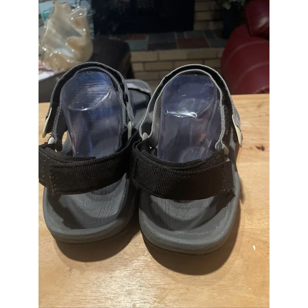 Teva Hydratek Strappy Sandal Men's US Size 13 Outdoor Hiking Walking Gray Black